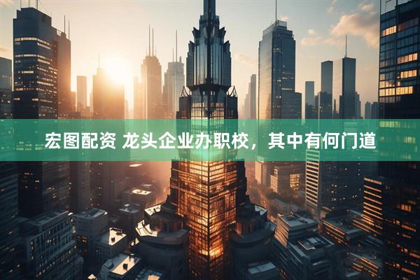 宏图配资 龙头企业办职校，其中有何门道